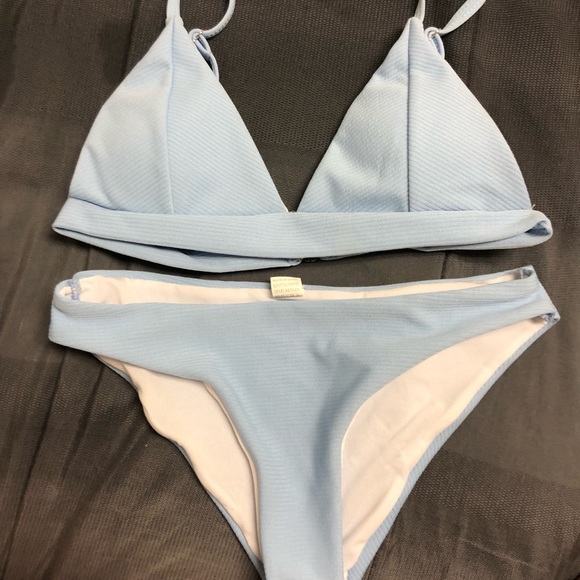 shein baby blue bikini